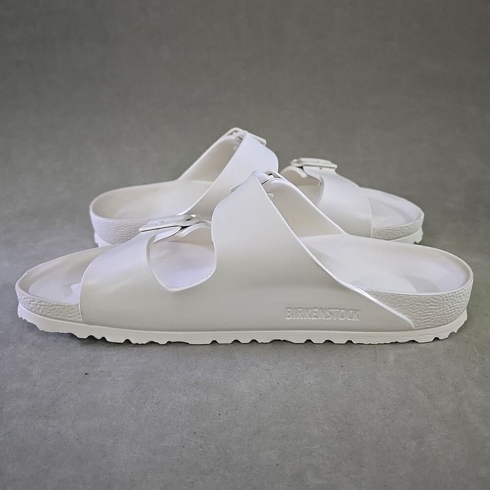 Birkenstock Arizona Essentials EVA Sandals Eggshell EU 41 Womens 10 Mens 8 - Picture 2 of 10